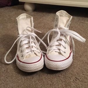 White High-top Converse